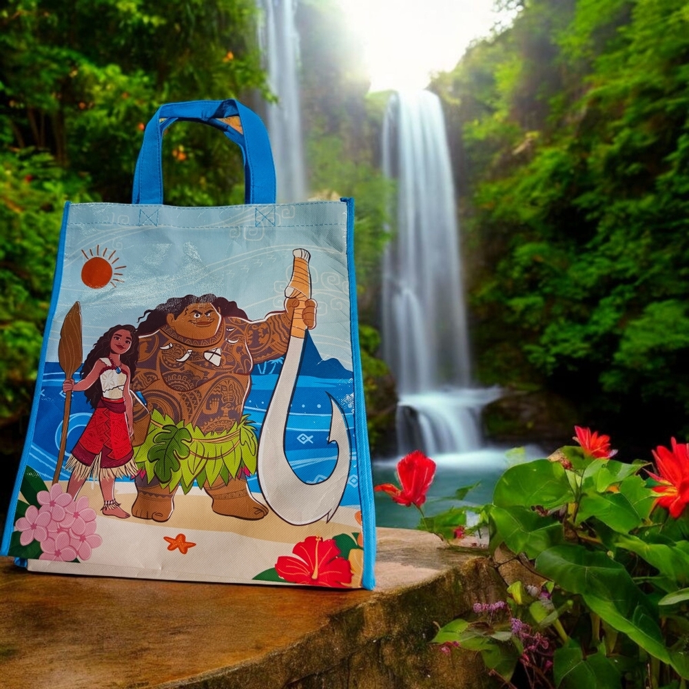 Disney Moana & Maui Tote Reusable Bag NWOT